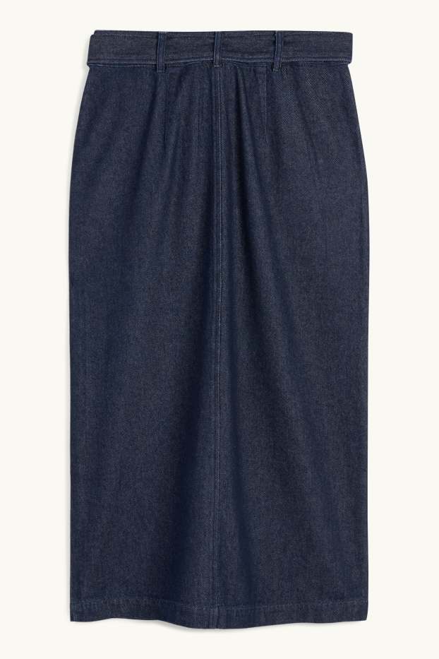 Dames - Spijkerrok - jeansdonkerblauw