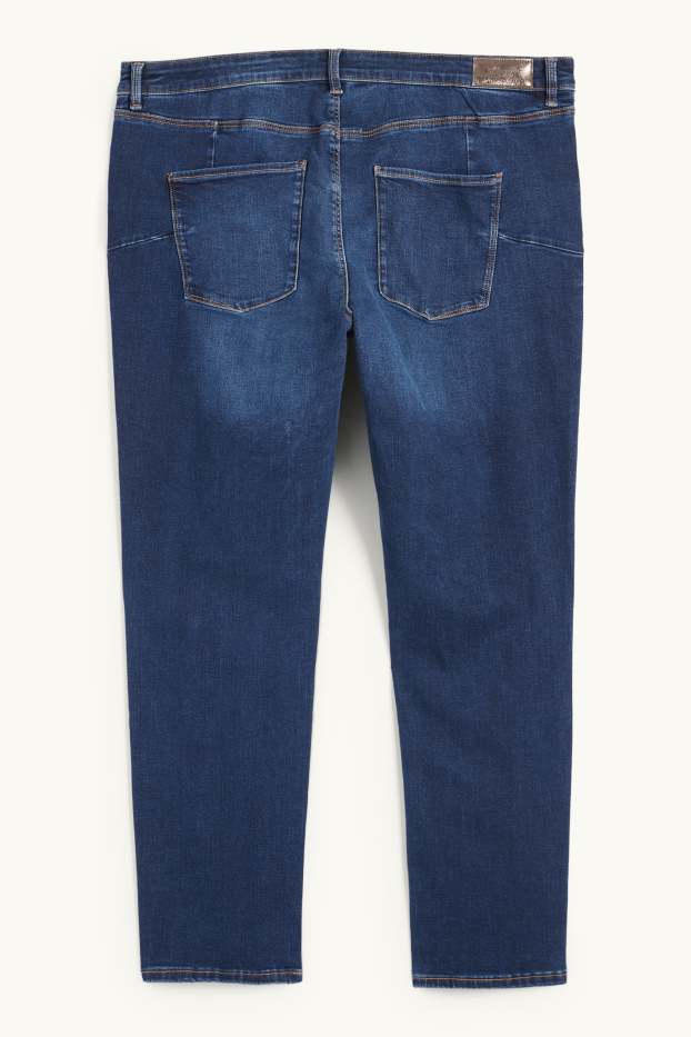 Damen - Slim Jeans - Mid Waist - Shaping-Jeans - Flex - LYCRA® - dunkeljeansblau