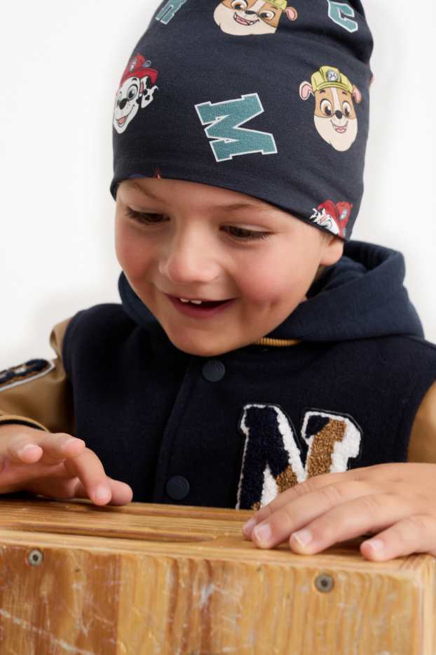 Kinderen: jongens - PAW Patrol - Chase, Marshall, Rubble - beanie - donkerblauw
