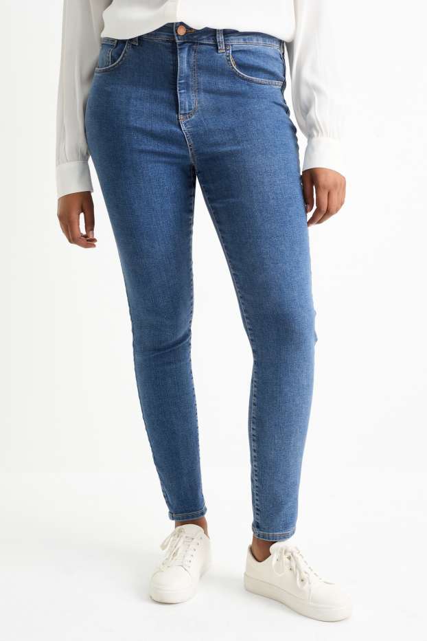 Mujer - Jegging jeans - high waist - vaqueros - azul