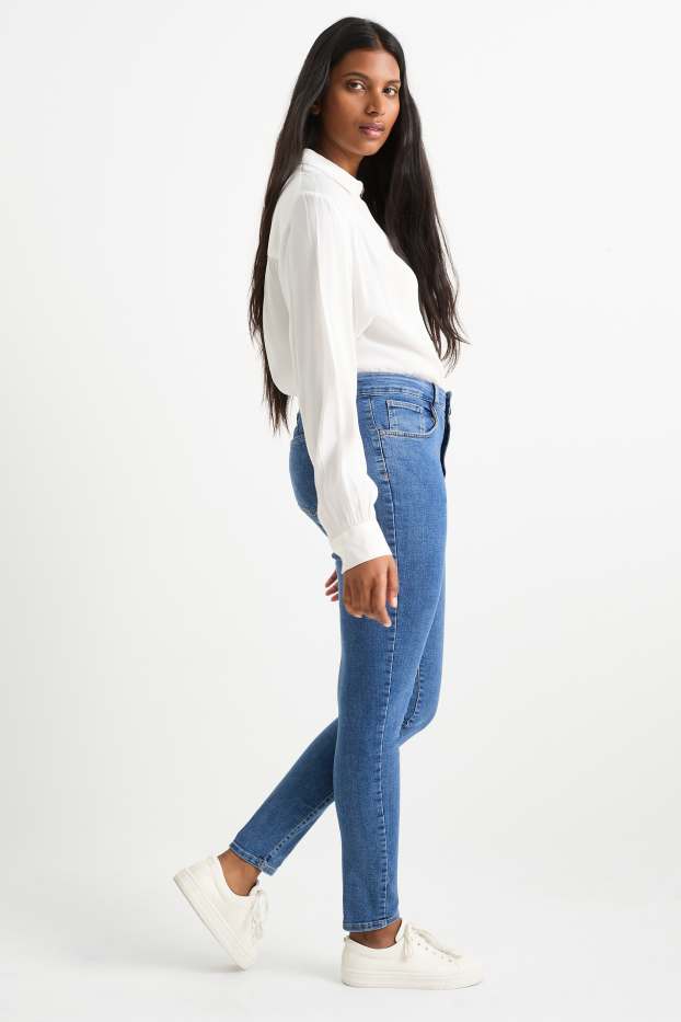 Mujer - Jegging jeans - high waist - vaqueros - azul