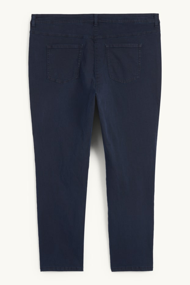 Dámské - Slim jeans - mid waist  - tmavomodrá