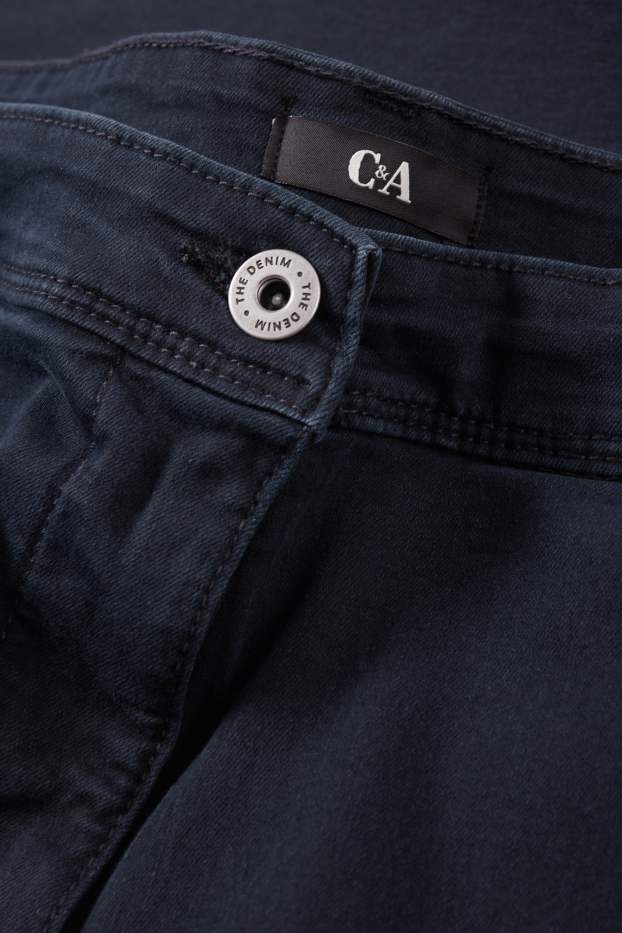 Dámské - Slim jeans - mid waist  - tmavomodrá