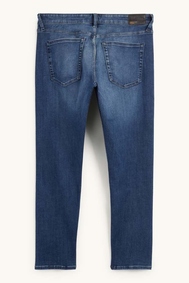 Pánské - Slim tapered jeans - LYCRA® ADAPTIV Fiber - džíny - tmavomodré