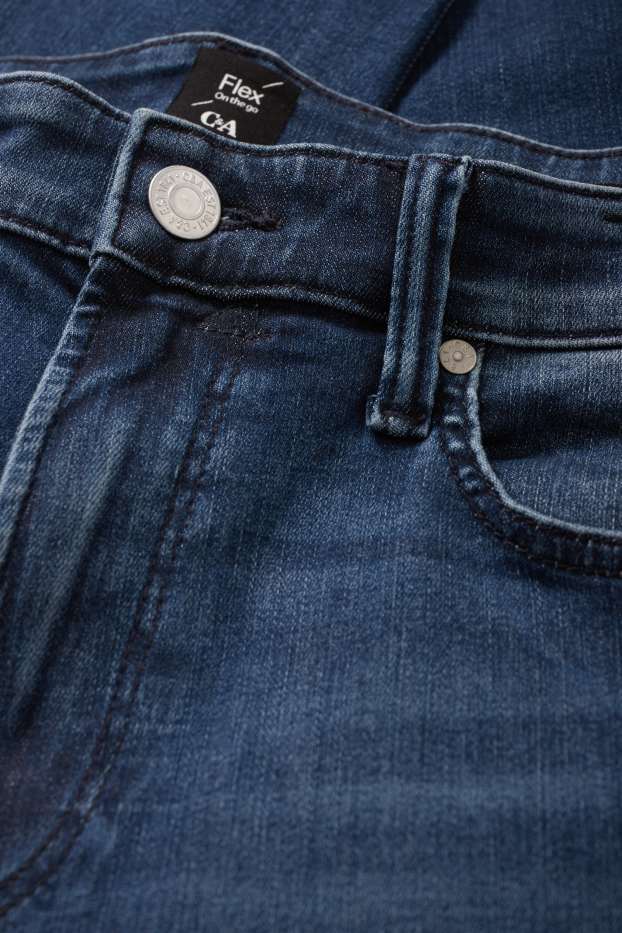 Pánské - Slim tapered jeans - LYCRA® ADAPTIV Fiber - džíny - tmavomodré