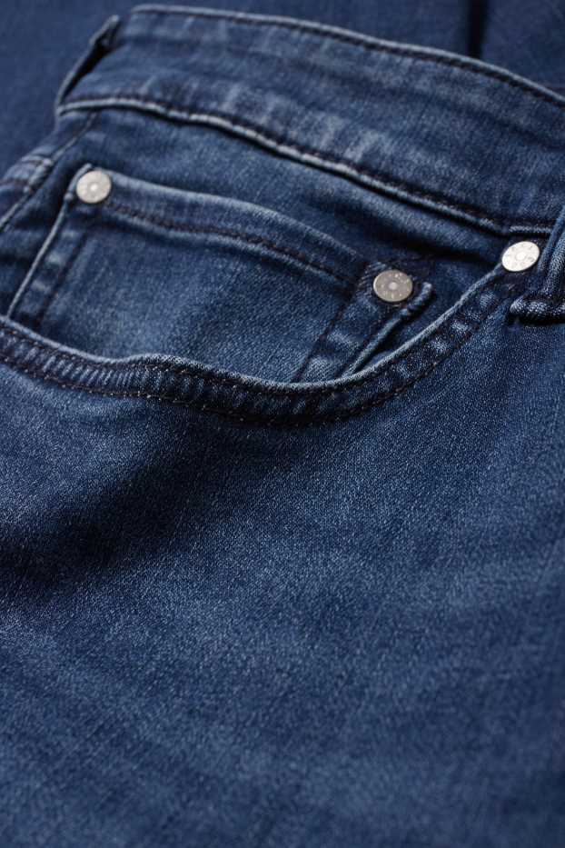 Pánské - Slim tapered jeans - LYCRA® ADAPTIV Fiber - džíny - tmavomodré