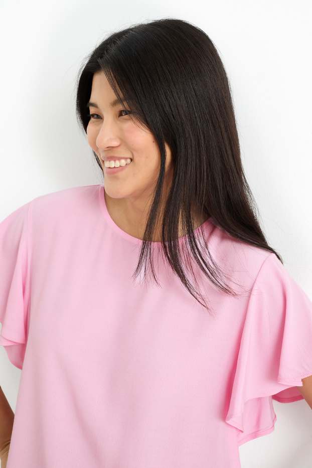 Femei - Bluză - roz