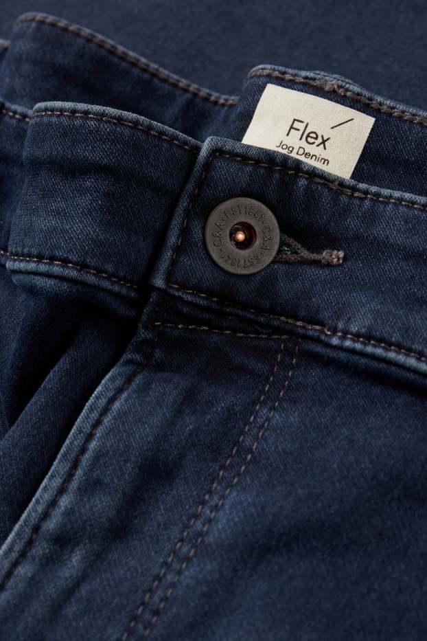 Men - Slim jeans - Flex jog denim - LYCRA® - denim-dark blue