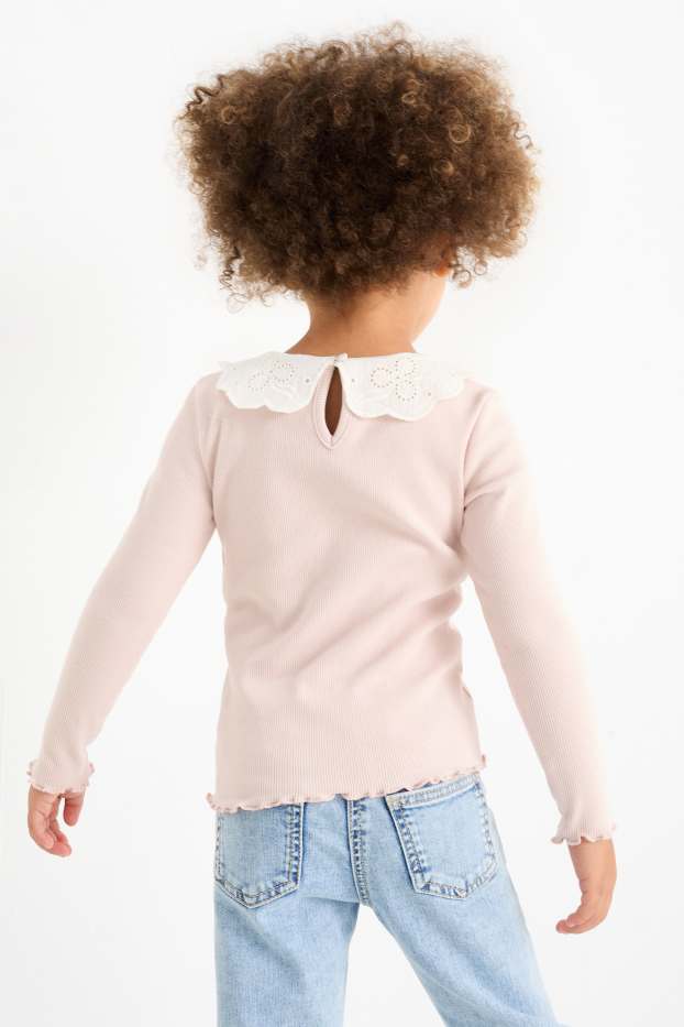 Bambine - Maglia a maniche lunghe - rosa