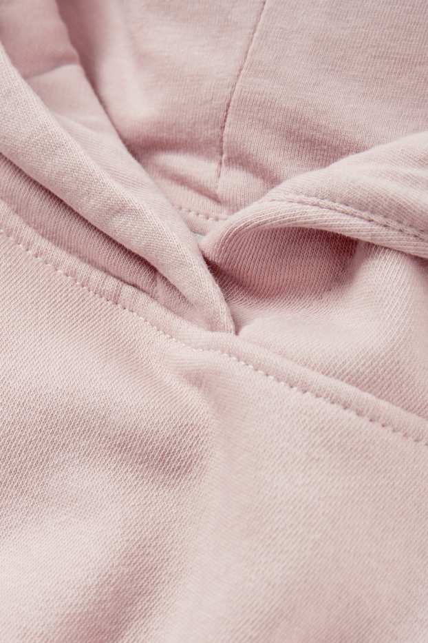 Damen - Crop Hoodie - rosa