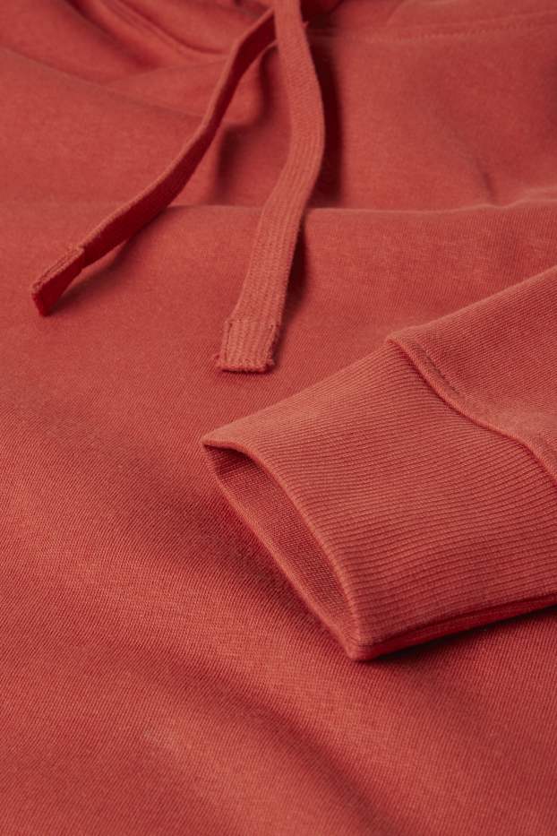 Hommes - Sweat à capuche - rouge
