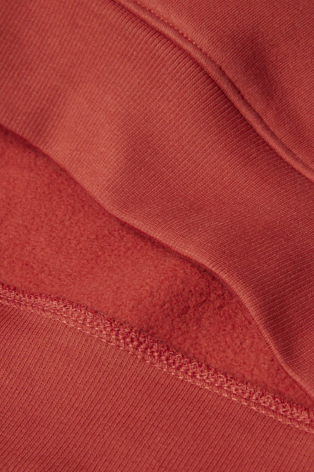 Hommes - Sweat à capuche - rouge