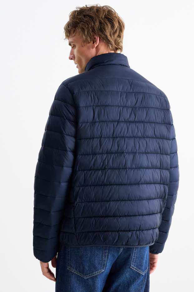 Men - Quilted jacket - dark blue
