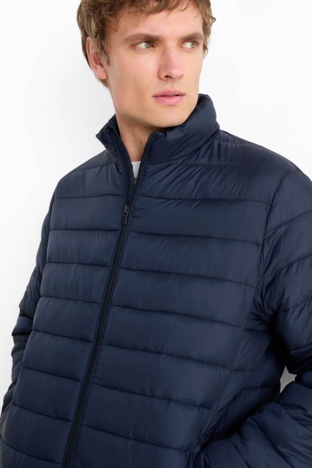 Men - Quilted jacket - dark blue