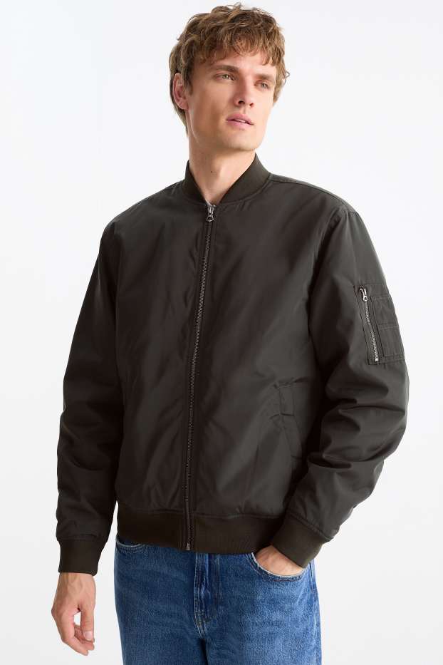 Home - Jaqueta bomber - negre