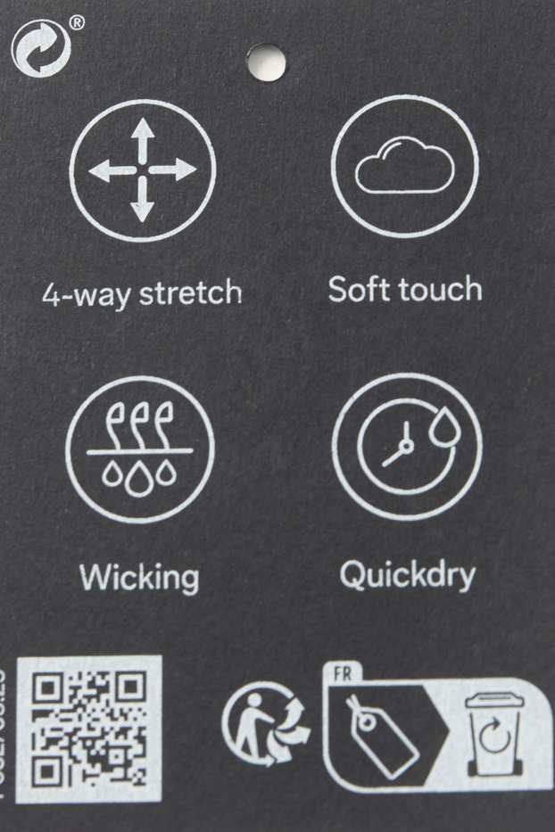 Dámské - Funkční legíny - 4 Way Stretch - s UV ochranou - černá