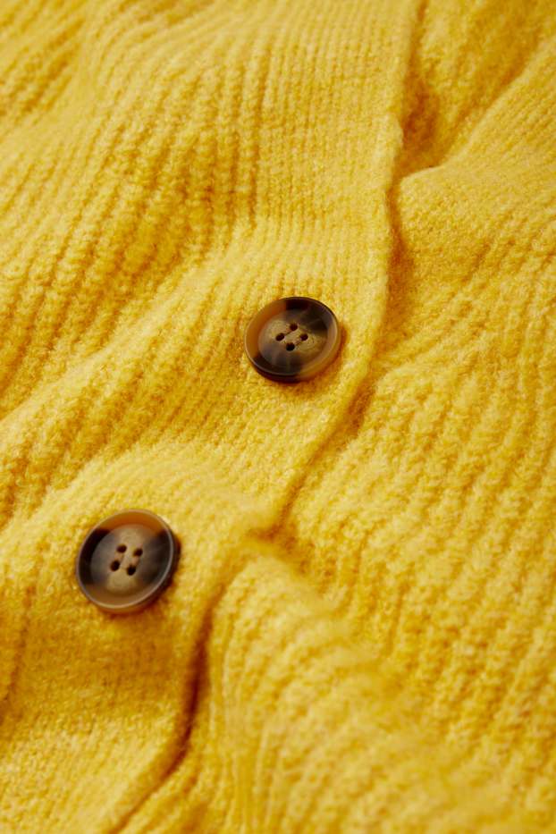 Damen - Strickjacke - gelb