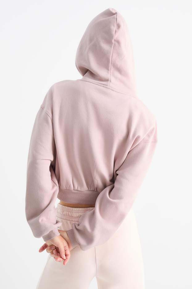 Damen - Crop Hoodie - rosa