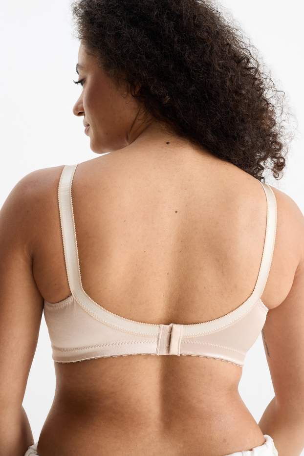 Dona - Sostenidors reductors sense cèrcols - brillants - beix