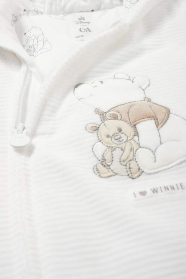 Unisex - Winnie de Pluș - salopetă bebeluși - alb