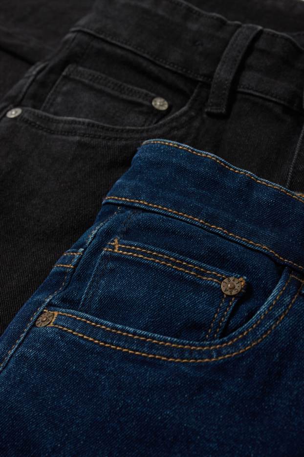 Kinder Buben - Multipack 2er - Skinny Jeans - dunkeljeansblau