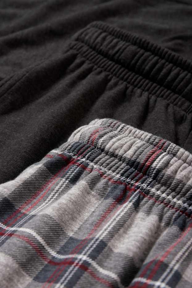 Bărbați - Multipack 2 buc. - pantaloni de pijama - gri închis