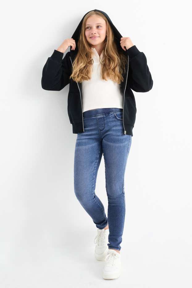 Děti - dívky - Jegging jeans - džíny - modré