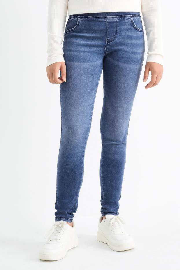 Děti - dívky - Jegging jeans - džíny - modré
