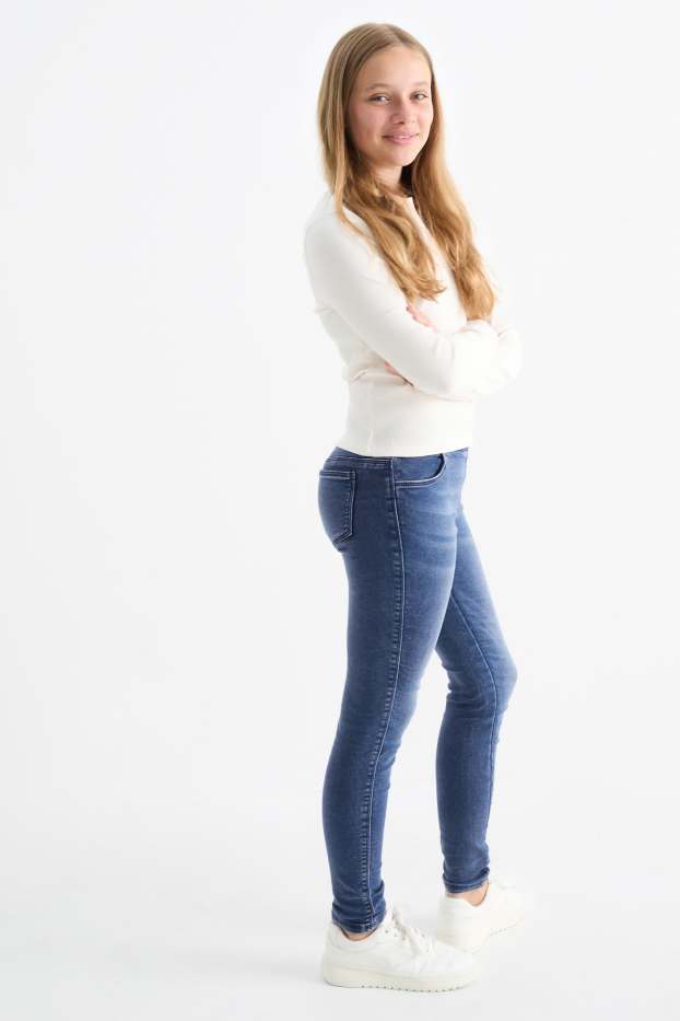 Děti - dívky - Jegging jeans - džíny - modré