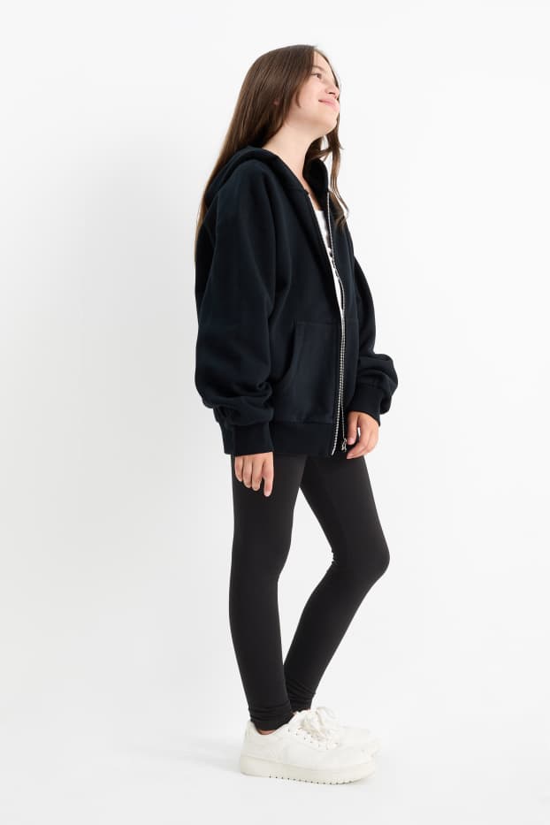 Niñas - Pack de 3 - leggings térmicos - negro
