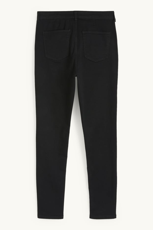 Dames - Jegging jeans - high waist - zwart