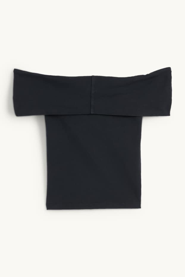 Femmes - T-shirt court - noir