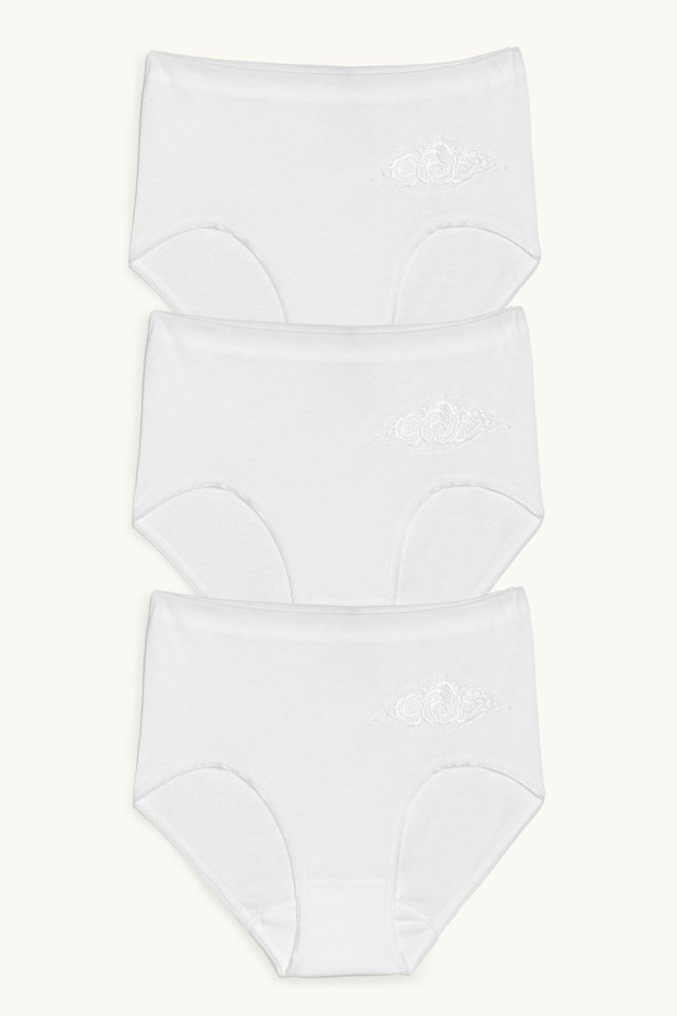 Women - Multipack of 3 - briefs - white