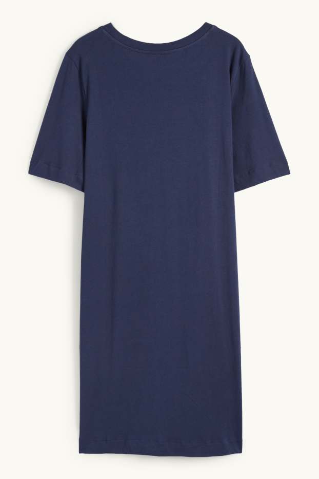 Femei - Cămașă de noapte - Snoopy - albastru închis