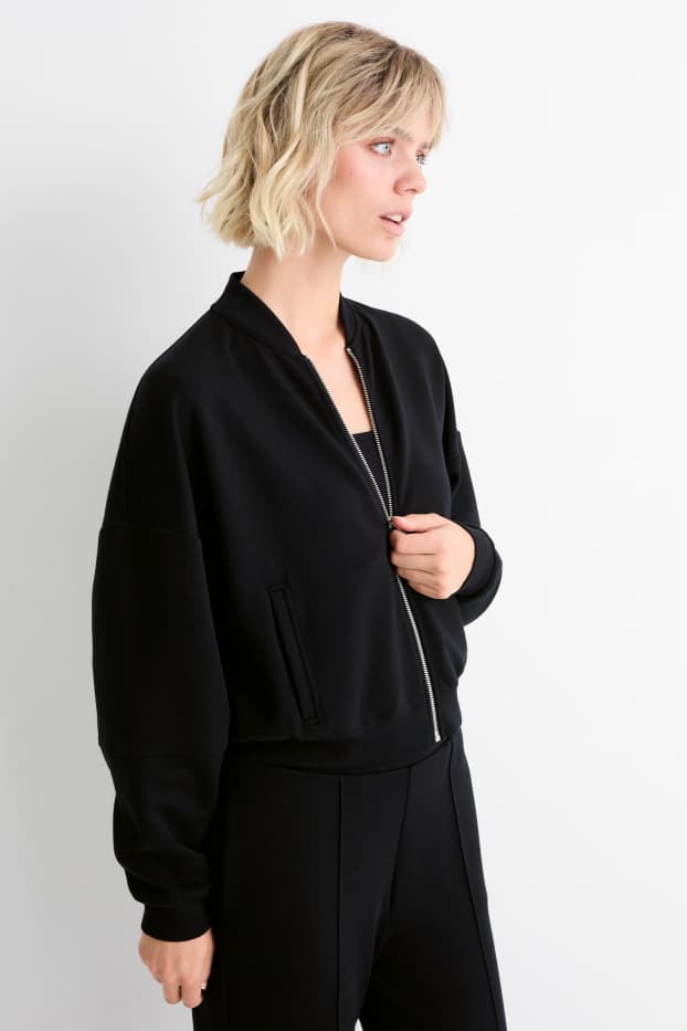 Femmes - Sweat zippé - noir