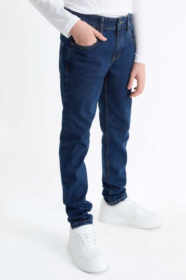 Kinder Buben - Multipack 2er - Skinny Jeans - dunkeljeansblau
