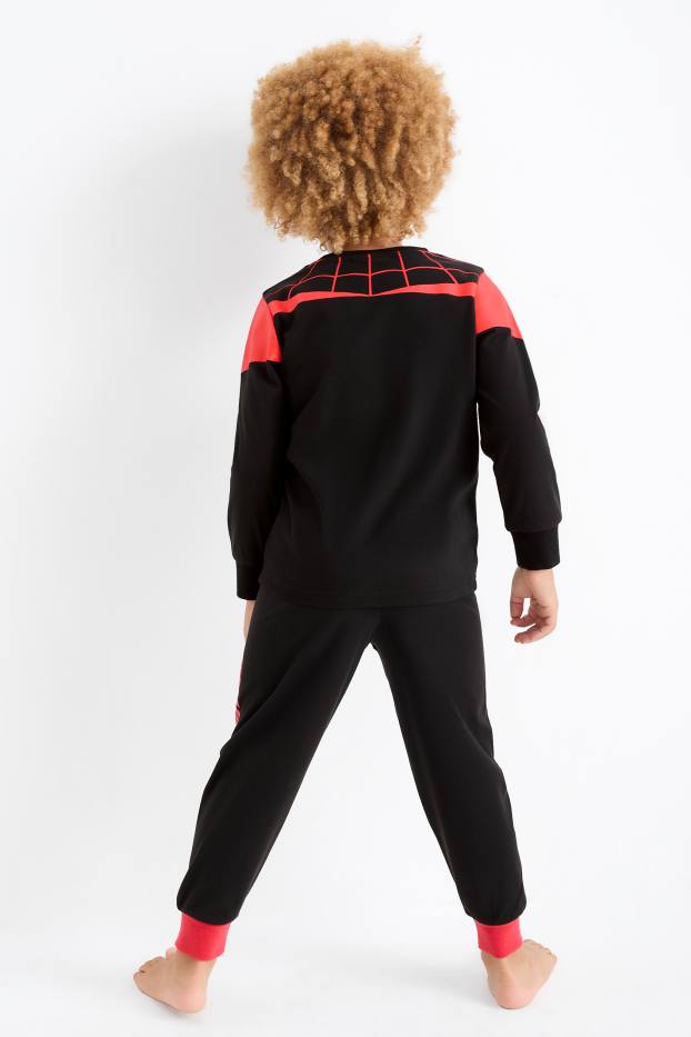 Kinderen: jongens - Spider-Man - pyjama - 2-delig - zwart