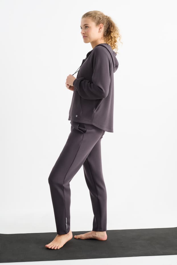 Dames - Sportbroek - donkergrijs