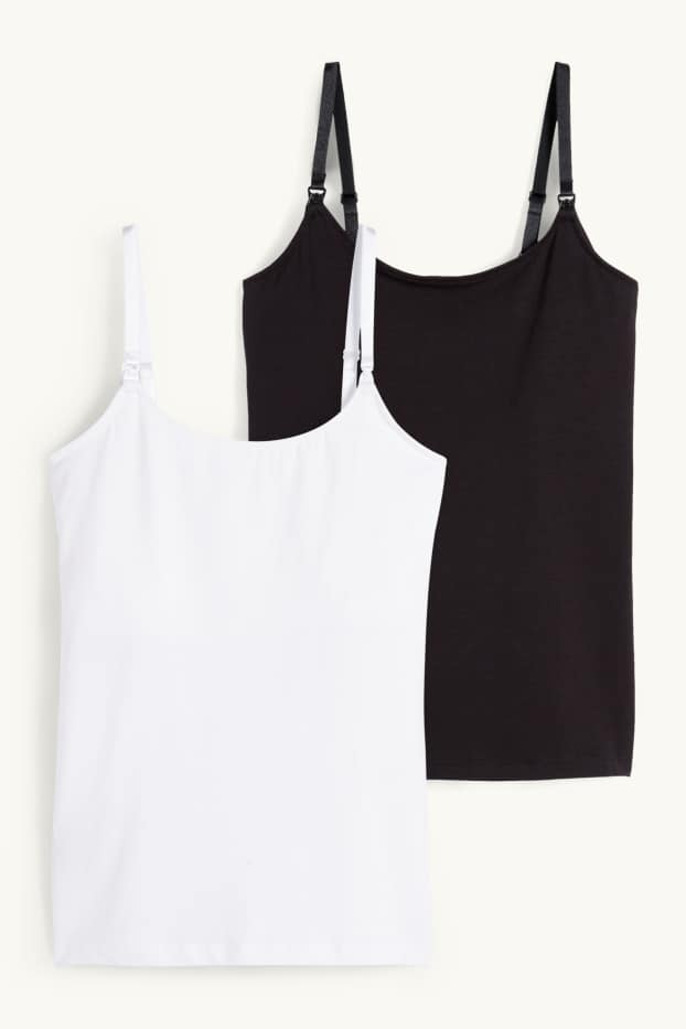 Dámské - Multipack 2 ks - kojící top - sněhobílá