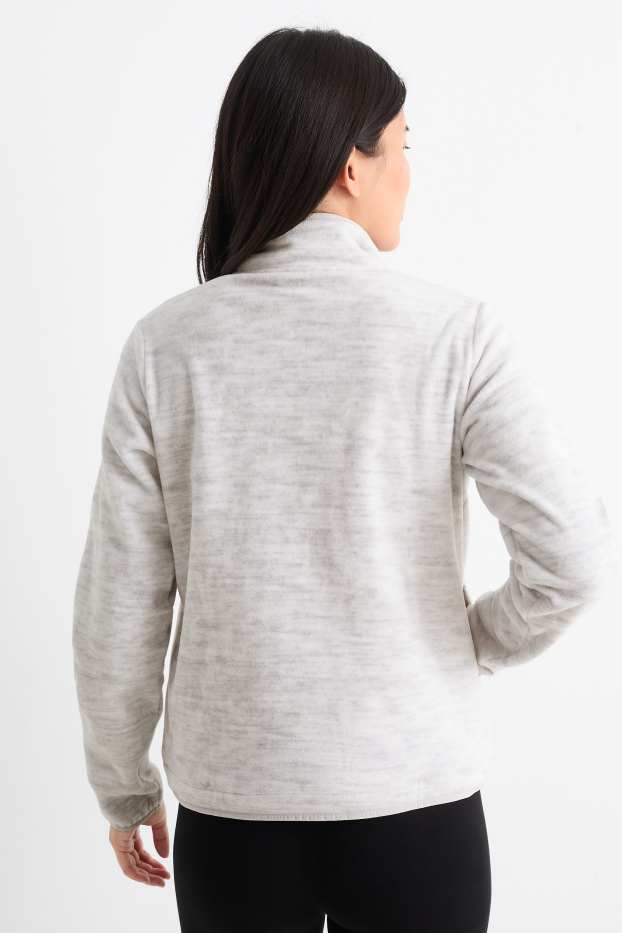 Women - Fleece jacket - light gray