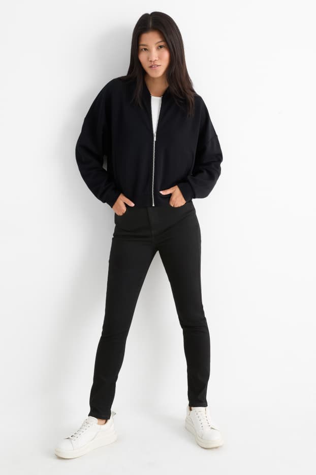 Dames - Jegging jeans - high waist - zwart