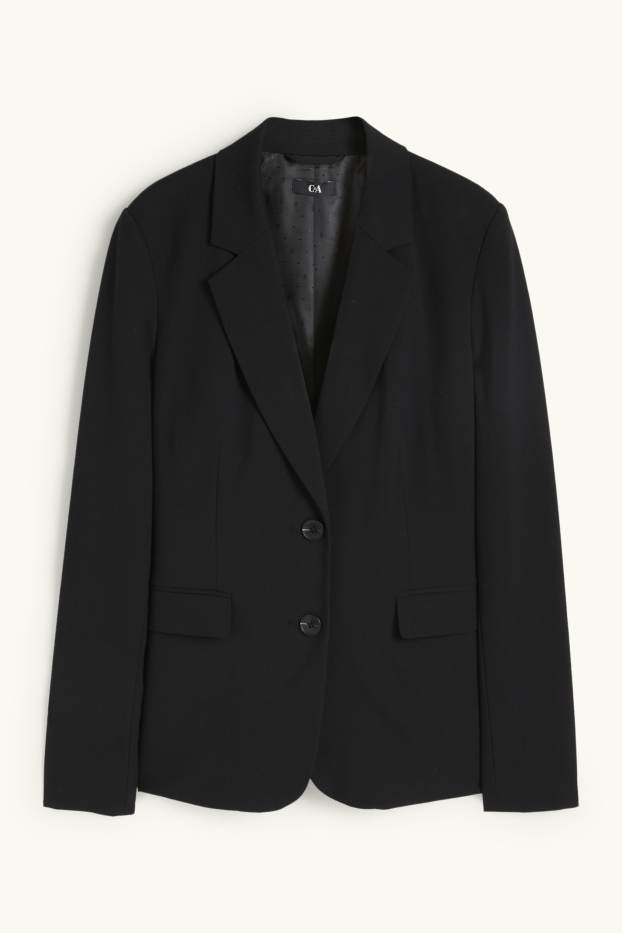 Femmes - Blazer de bureau - regular fit - noir