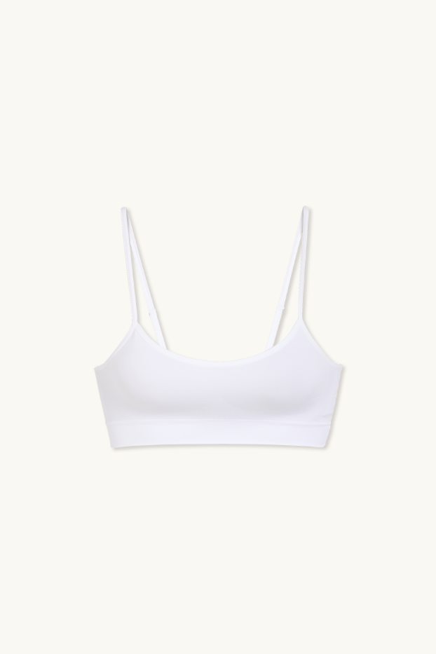 Women - Bralette - seamless - white