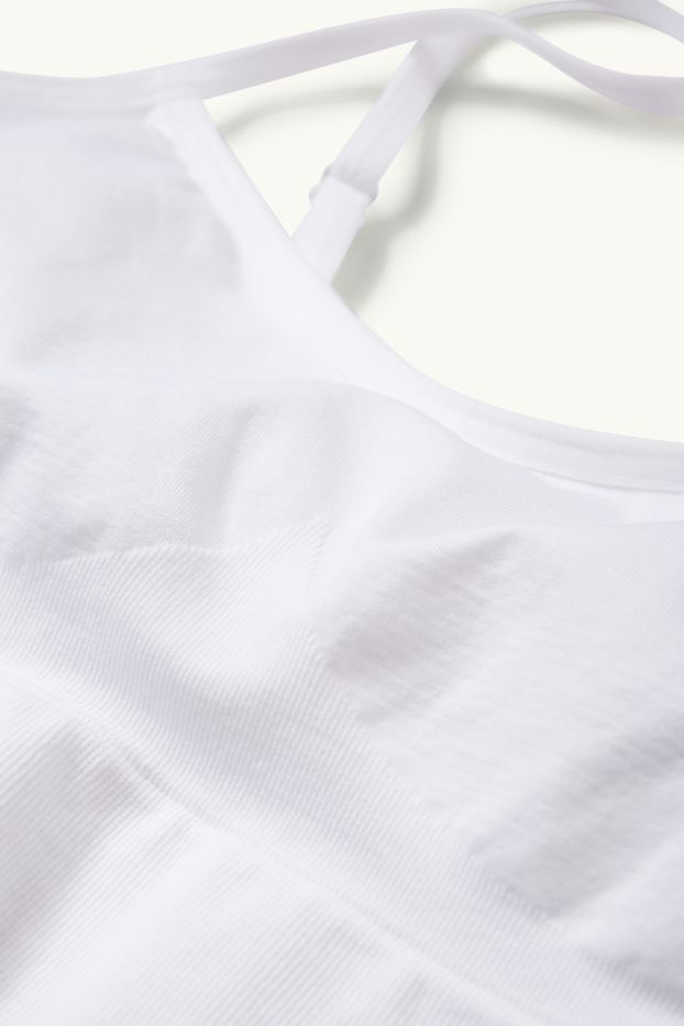 Women - Bralette - seamless - white