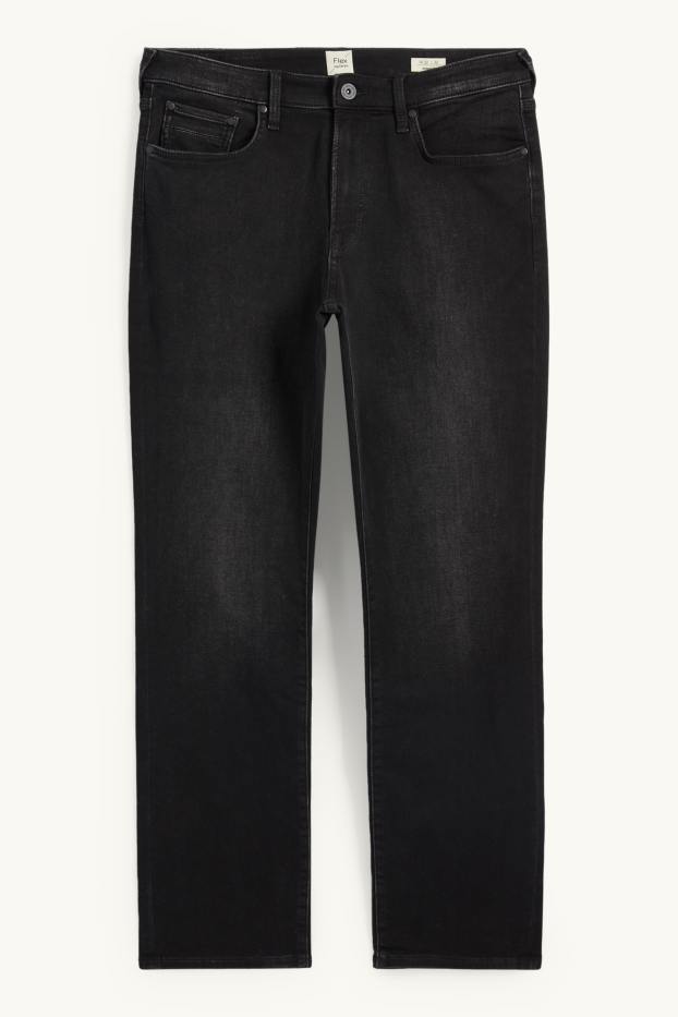 Men - Straight jeans - flex jog denim - LYCRA® - black