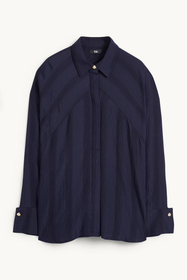 Women - Blouse - dark blue