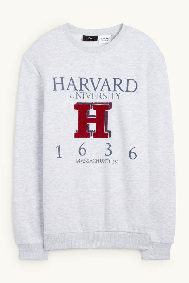 Herren - Sweatshirt - Harvard University - hellgrau-melange