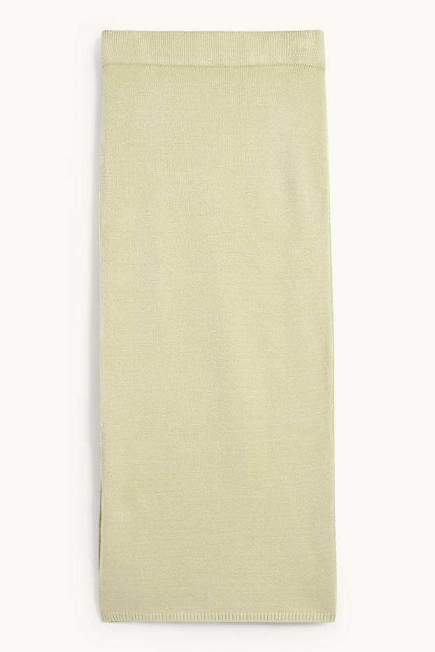 Femmes - Jupe en maille - vert menthe