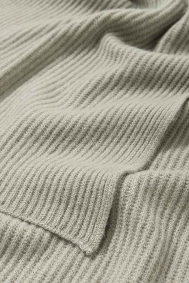 Femmes - Écharpe en maille de cachemire - vert menthe