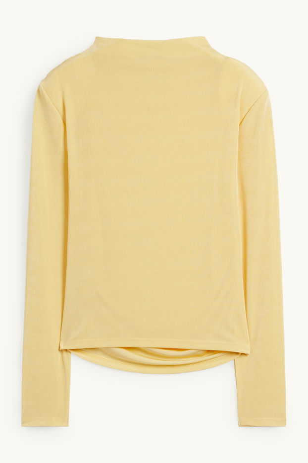 Donna - Maglia a maniche lunghe - giallo